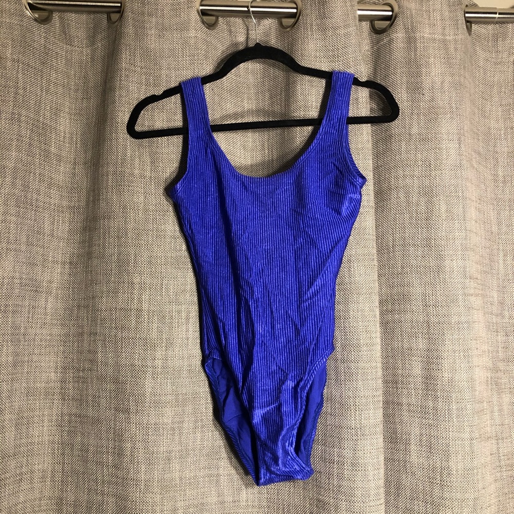 Bright blue vintage swimsuit